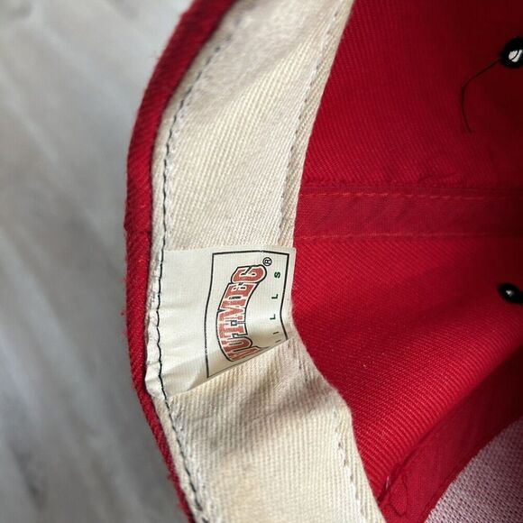 Vintage 1994 Wisconsin Badgers Hat Snapback Football Nutmeg‎ Rose Bowl Red Wool - Picture 4 of 8